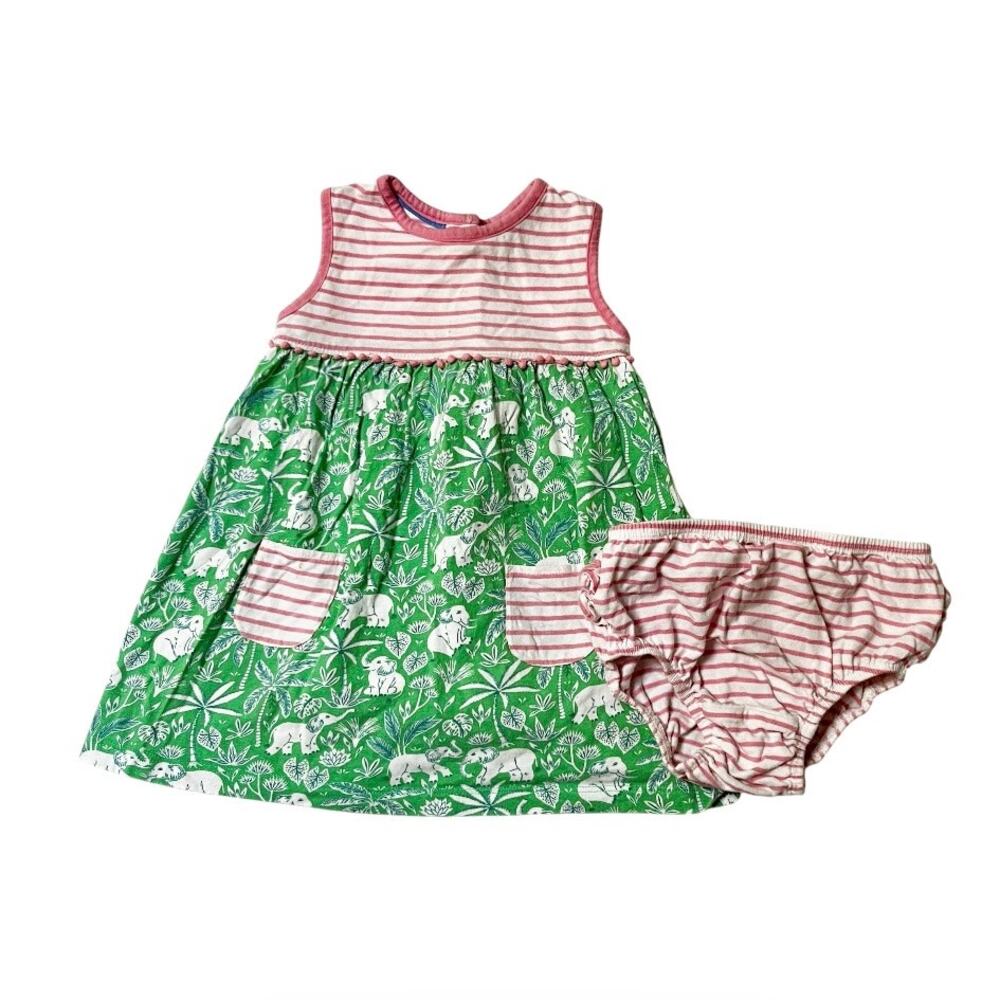 Baby Boden Elephant Hotchpotch Dress Size 18-24m